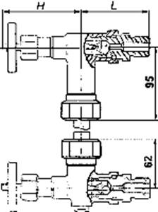 12с13бк Запорное устройство указателя уровня клапанного типа -  диаметр 20