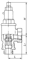 Клапан предохранительный малоподъемный пружинный 17Б2бк (Ду=20; Ру=20)